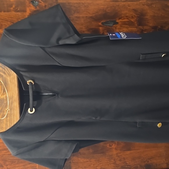 Black Sheath Dress NWT Chaps Ralph Lauren Sz 12 - Picture 11 of 12